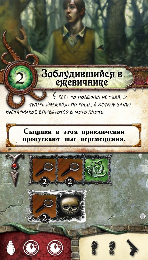 Заблудившийся в ежевичнике — лицевая сторона